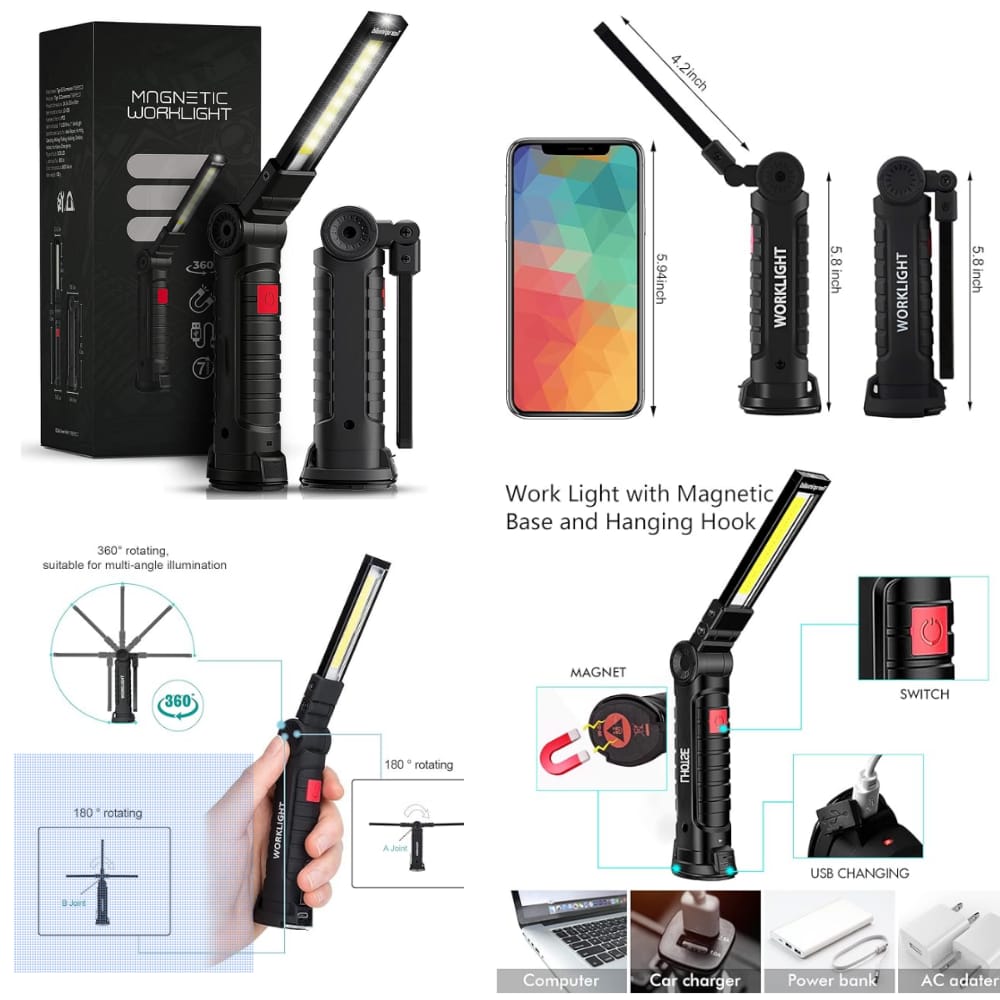 LED Work Light with Magnetic Base